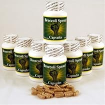 8 Bottles of Broccoli Sprout Capsules w/ Sulforaphane - Premium Brocolli Sprouts Herbal Supplements - 250 Mg. 30 Count Per Bottle
