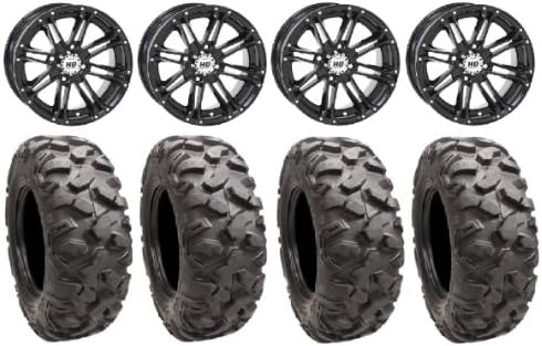 STI HD3 14" Wheels Black 32" Roctane Tires Polaris Sportsman RZR Ranger
