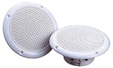 White High Quality 4 Ohms 40W Moisture Resistant Speakers For Use In Shower Rooms, Bathrooms etc. Sold In Pairs