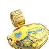 Yellow Heart Cup Charm Bead Love Fits Pandora Charm Bracelet