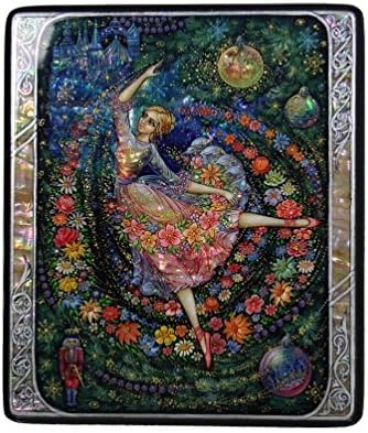 Kholui Russian Lacquer Box #3893 Waltz of the Flowers (From The Nutcracker)