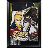 overstockArt Pablo Picasso Tete d'une Femme Lisant 24-Inch by 36-Inch Framed Oil on Canvas