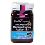 SAVE $7.27 - Wedderspoon Raw Organic Manuka Honey Active 12+ (500g), 17.6-Ounce Jar $24.23