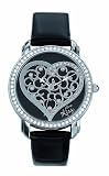 Trendy Kiss - TC8283-02 - Montre Femme - Quartz Analogique - Cadran Noir - Bracelet Cuir Noir