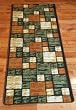 Hop Scotch Terra Cotta Carpet Rug Hallway Runner 5'
