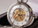 Solid pewter fronted mechanical pocket watch To Be Born Welsh