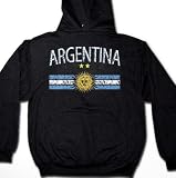 Argentina Crest International Soccer Sweatshirt, Argentine Soccer Mens Hoodie