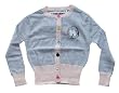 Harajuku Lovers By Gwen Stefani * Planet * Grey Line Up Cardigan With Colorful Buttons -- Gwen, Love, Angel, Music and Baby -- For Kids * 08 Newest Collection *