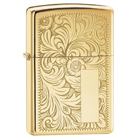 Zippo Venetian Lighter - High Polished Brass
