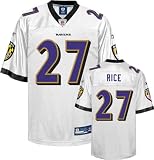 Ray Rice White Reebok NFL Replica Baltimore Ravens Youth Jersey