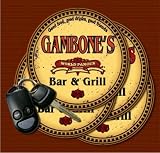 GAMBONE'S Family Name Bar & Grill Coasters