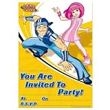 Lazytown Party Invitations, pad of 20