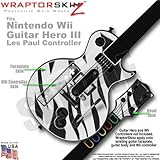 Zebra Skin Stripes Skin by WraptorSkinz TM fits Nintendo Wii Guitar Hero II ....