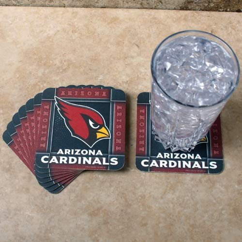 Arizona Cardinals 8-Pack Absorbent PaperKraft Coasters