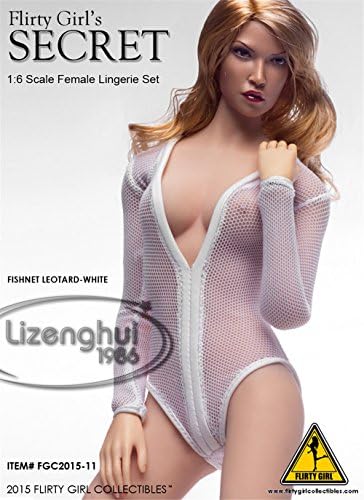 Flirty Girl Collectibles Secret Fishnet Leotard White FGC2015-11 1/6 Scale