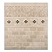 Crema Marfil Marble Polished Fan Mosaic Tile - 6