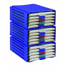 Heathrow Scientific HD99040A ABS Slide Folder Rack, 20 Place, 226mm Width x 340mm Height x 125mm Depth