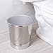 iDesign York Metal Wastebasket, Trash Can for Bathroom, Kitchen, Office, Bedroom, 9.5