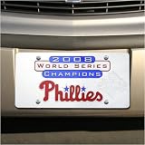 Philadelphia Phillies 2008 World Series Champions Mirrored License Plate