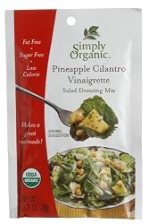 Simply Organic Pineapple Cilantro Vinaigrette Salad Dressing Mix, .71 Ounce Packet (Pack of 24)