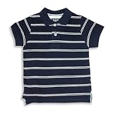 E-Land - Boys Short Sleeved Polo Shirt, Navy, White