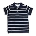 E-Land - Boys Short Sleeved Polo Shirt, Navy, White