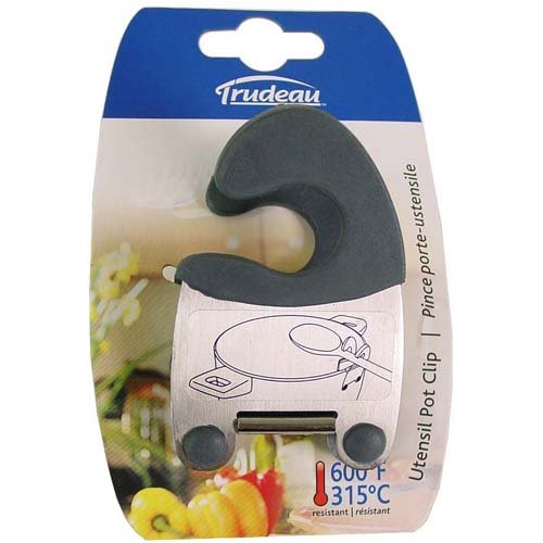 Trudeau Amazing Pot Clip Stainless Steel Pot Clip Heat Resistant Pot Clip to Hold Utensils to Cookware, Three