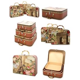 Set of 3 Rendez-Vous in Paris Nesting cases carrying boxes