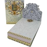 E Monogram Jewel and Gold Foil Embellished Pocket Note Pads, One or Three, Three