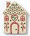 Bucilla Wood Stitchable Shapes Kit, 3 by 3-Inch, Gingerbread House