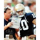 Charlie Weis Notre Dame Fighting Irish - with Quinn - Autographed 16x20 Photograph