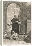 BISHOP OF LINCOLN/HUGH - 16 Inch Canvas Print (40cm) by Mary Evans