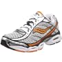 Saucony Women's ProGrid C2 Glide Running Shoe,Silver/Grey/Orange,9 M