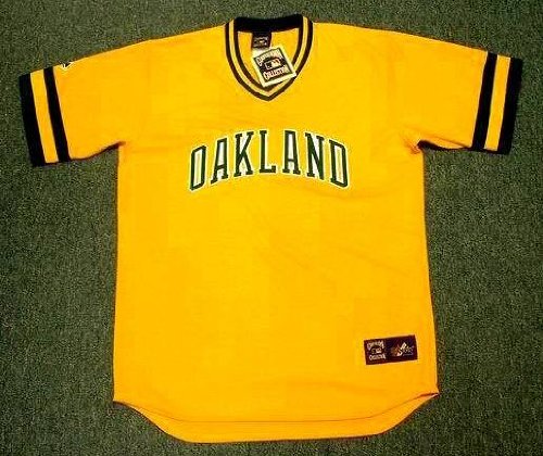 OAKLAND ATHLETICS 1980's Majestic Cooperstown Throwback Home Jersey, XL