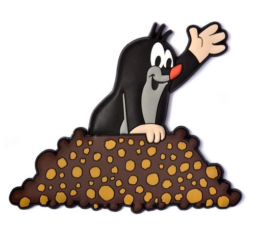 3D Kühlschrankmagnet - Der kleine Maulwurf -