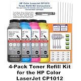 HP LaserJet CP 1012 Toner Refill Kit (4 Pack - Black, Cyan, Magenta, Yellow)