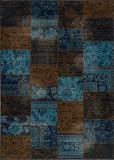 18" x 28" Rectangular Momeni VINTAVIN13IND1828 Indigo Color Power Loomed Egyptian "Vintage Collection" Rug