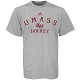 adidas Massachusetts Minutemen Ash Hockey Practice T-shirt