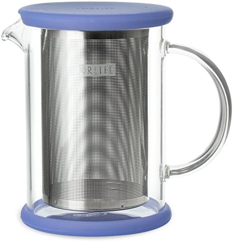Lucent Glass Teapot with basket infuser (Blueberry) INCLUDES FREE TEA