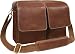 Brown Dual Leather Flap Organizer Brief (#2740-3)