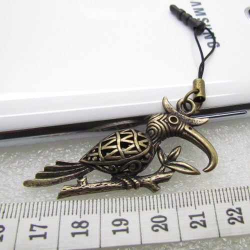 Stylish Retro 3.5mm Metallic Woodpecker Pattern Cellphone Charms Anti-Dust Dustproof Dust Caps Headphone Jack Plug Stopper for Car Bag Key Ring keychain Samsung Galaxy S2 S3 S4 Note I9220 iPad iPhone 4 4S HTC Sony Nokia Motorola LG Lenovo