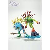 World of Warcraft Series 4: Murloc Action Figure 2-Pack: Fish-eye and Gibbergill - Colors May Vary