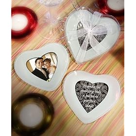 Heart Shaped Photo Coaster Favors