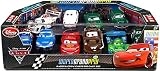 Disney / Pixar CARS 2 Movie Exclusive 148 Die Cast Car 10 Piece Set World Grand Prix Racer Crew Chiefs Featuring Lightning McQueen