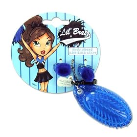 Lil' Bratz Cheer Mini Brush & Hair Clips Blue