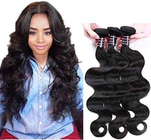 Allove Brazilian Body Wave Virgin Hair 3 Bundles 26inch Grade 7A Unprocessed Virgin Human Hair Weave Extensions Natural Color