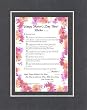 Personalized Touching and Heartfelt Poem for Mothers - Mother . . . I think God took: Poem on 11 x 14 inches Double Beveled Matting