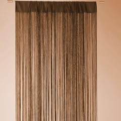 Fadenvorhang T�rvorhang Fadengardine 100x250cm Waterfall braun