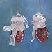 New Orleans Saints 2 3/4 Touchdown Snowman Acrylic Ornament (Set of 4)