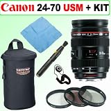 Canon EF 24-70mm f/2.8L USM Standard Zoom Lens + Deluxe Accessory Kit